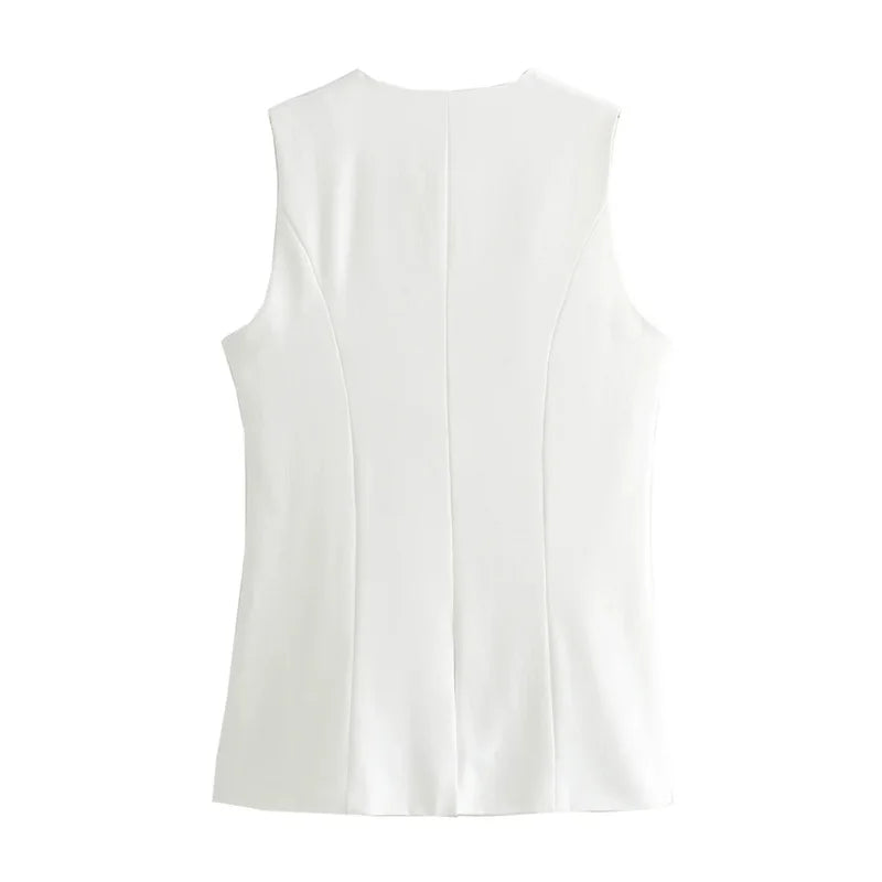 Vest Women Button